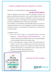 Cartas Solidarias El Campico @quedamos