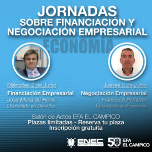 Jornada sobre financiación y negociación empresarial