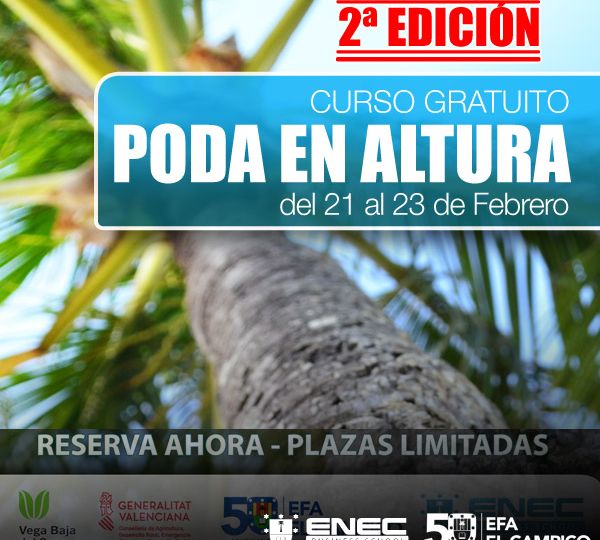 Curso Gratuito - Poda en Altura 2ª Edición