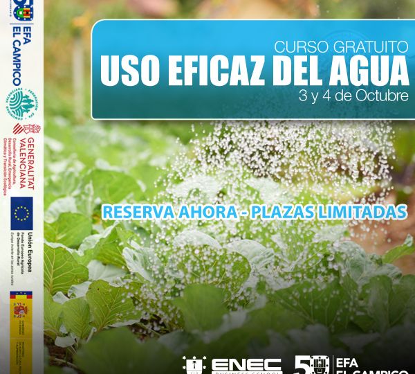 Curso gratuito de Uso eficaz del agua y mantenimiento