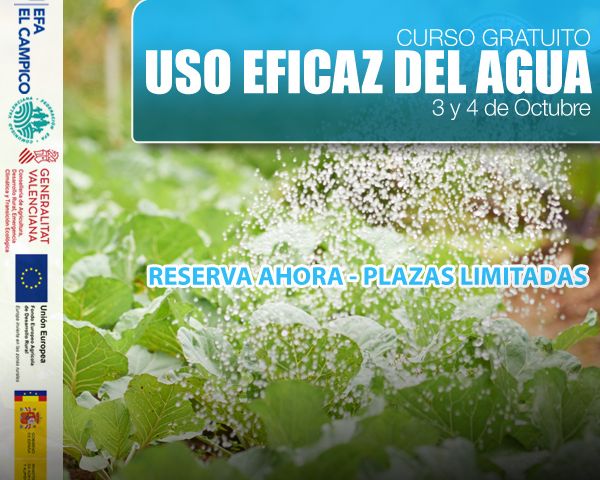 Curso gratuito de Uso eficaz del agua y mantenimiento