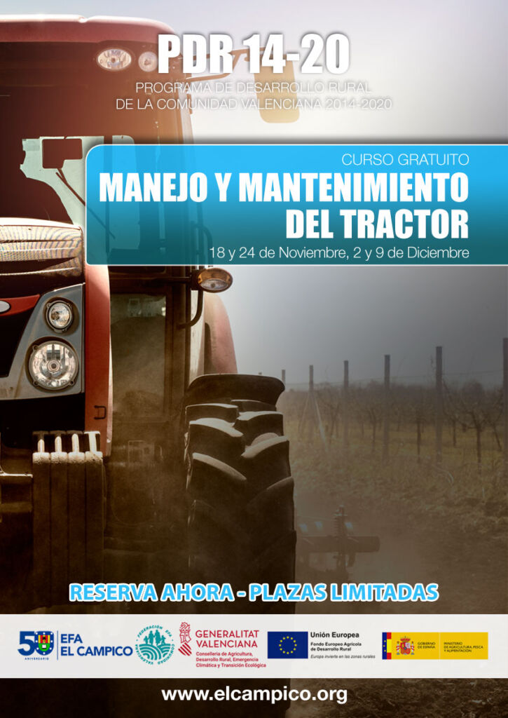 Curso gratuito - Manejo y mantenimiento del tractor