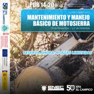 Curso gratuito - Mantenimiento y manejo básico de motosierra