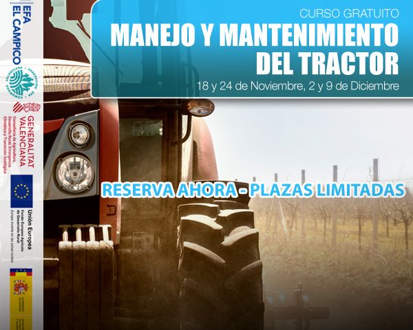 Curso gratuito - Manejo y mantenimiento del tractor