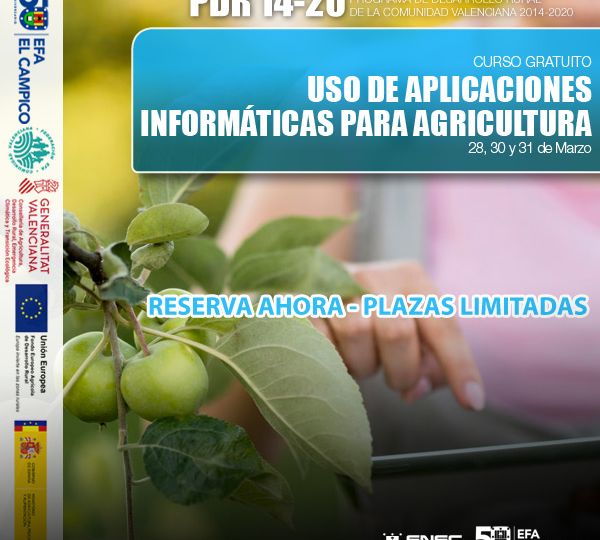 Curso Gratuito - Uso de aplicaciones informáticas para la agricultura - EFA El Campico - Marzo 2023