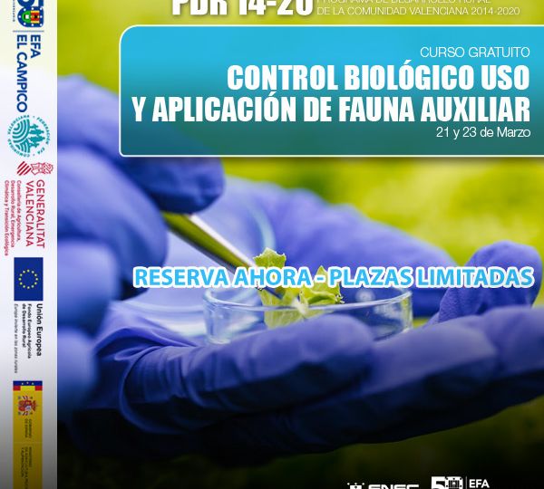 Curso Gratuito - CONTROL BIOLÓGICO USO Y APLICACIÓN DE FAUNA AUXILIAR - EFA El Campico - Marzo 2023