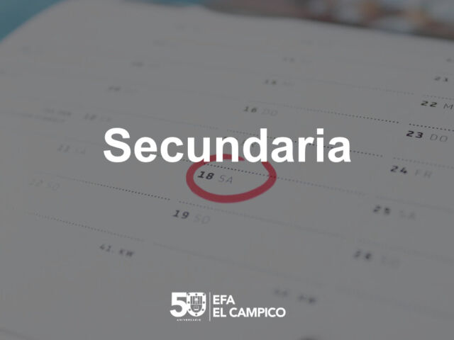 Secundaria - Calendario de admisiones