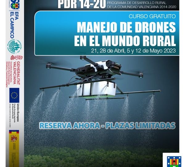 Curso Gratuito - MANEJO DE DRONES EN EL MUNDO RURAL - EFA El Campico - Abril 2023