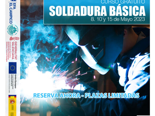 Curso Gratuito - SOLDADURA BÁSICA - EFA El Campico - Abril 2023