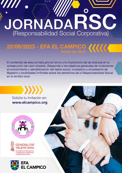 Jornada RSC (Responsabilidad Social Corporativa) el 22 de Septiembre 2023 - EFA El Campico