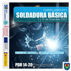 Cursos Gratuitos PDR - Soldadura básica 2ª Edición - Octubre 2023