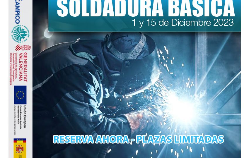 Cursos Gratuitos PDR - Soldadura básica 2ª Edición - Octubre 2023