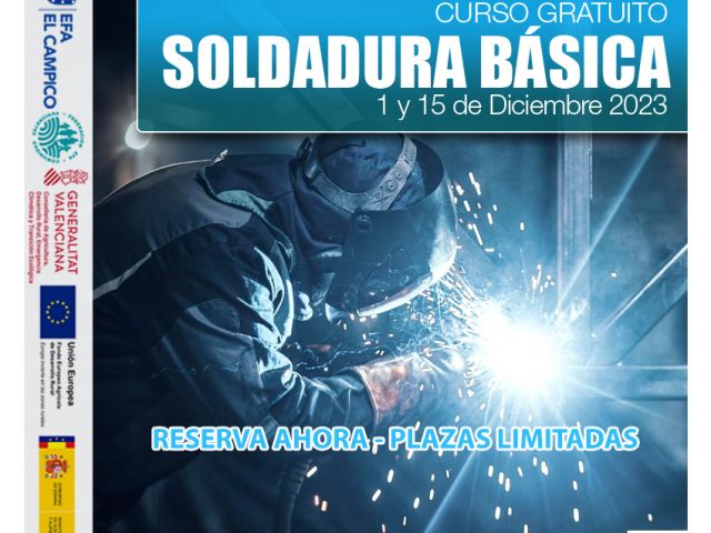 Cursos Gratuitos PDR - Soldadura básica 2ª Edición - Octubre 2023