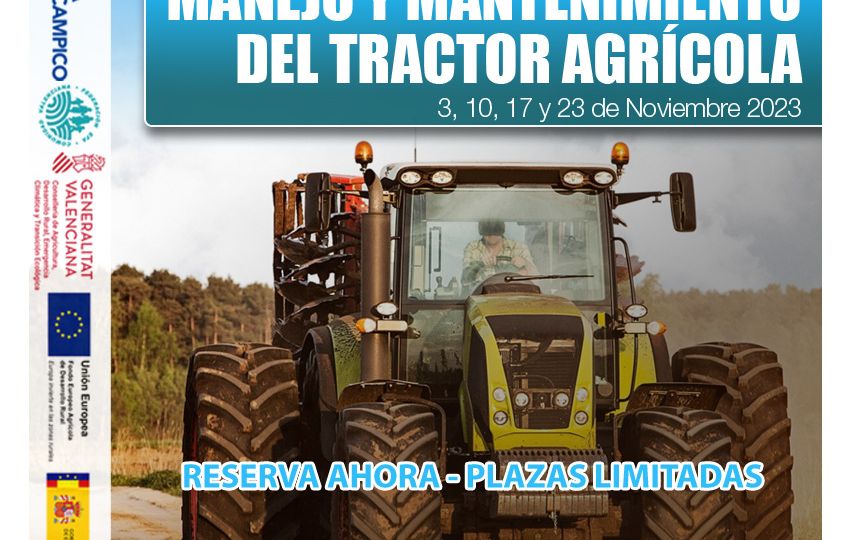 Cursos Gratuitos PDR - Manejo y mantenimiento del tractor agrícola - Octubre 2023