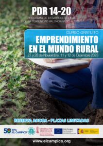 Cursos Gratuitos PDR - Emprendimiento en el mundo rural - Octubre 2023
