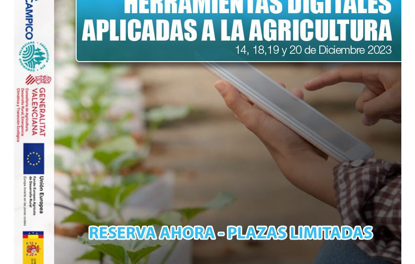 Cursos Gratuitos PDR - Herramientas digitales aplicadas a agricultura - Octubre 2023