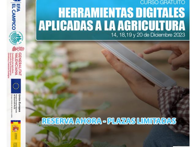 Cursos Gratuitos PDR - Herramientas digitales aplicadas a agricultura - Octubre 2023