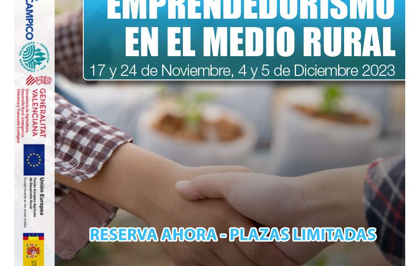 Cursos Gratuitos PDR - Emprendedurismo en el medio rural - Octubre 2023