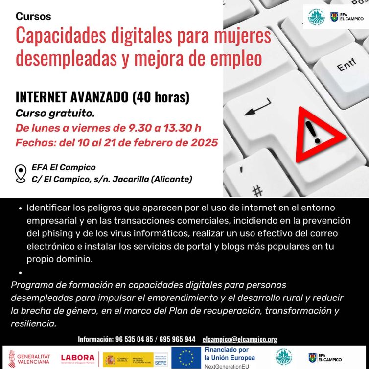 Curso gratuito de Internet Avanzado del 10 al 21 de Febrero 2024
