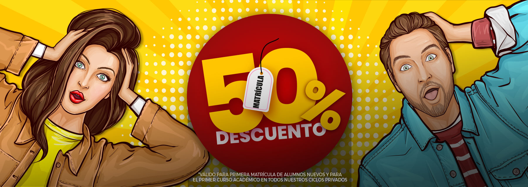 Descuento 50% Matrícula 2025-26