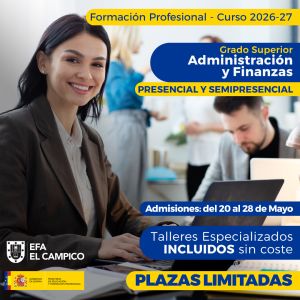 Promoción CICLOS FP - Admisiones 2026-27 - EFA EL CAMPICO