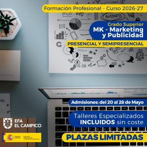 Promoción CICLOS FP - Admisiones 2026-27 - EFA EL CAMPICO